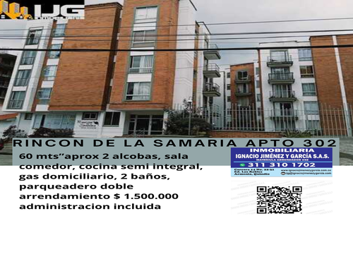 Conjunto residencial Rincon de la Samaria bloque E apartamento 302